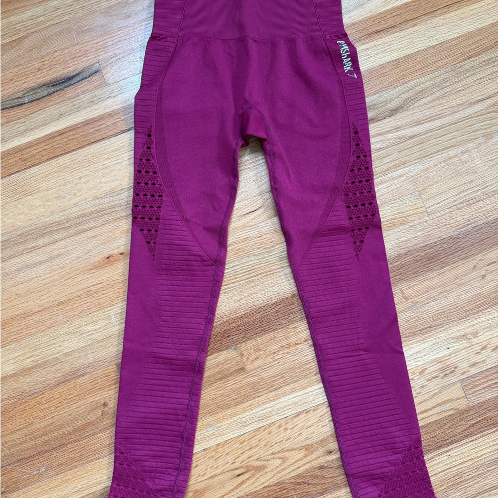 Gymshark Burgundy Leggings